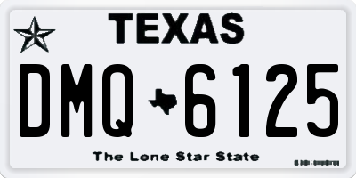 TX license plate DMQ6125