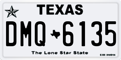 TX license plate DMQ6135