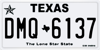 TX license plate DMQ6137