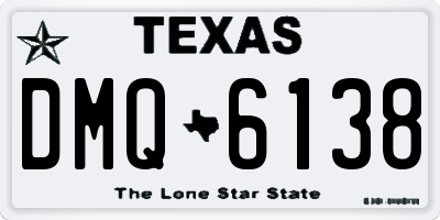 TX license plate DMQ6138