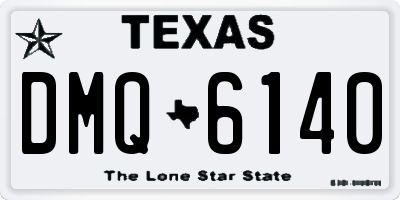 TX license plate DMQ6140