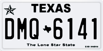 TX license plate DMQ6141