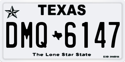 TX license plate DMQ6147