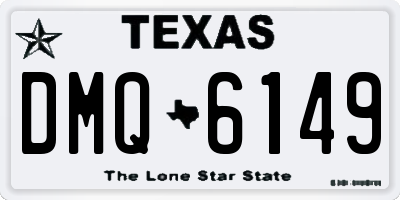 TX license plate DMQ6149