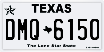 TX license plate DMQ6150