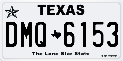 TX license plate DMQ6153