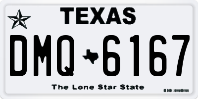 TX license plate DMQ6167