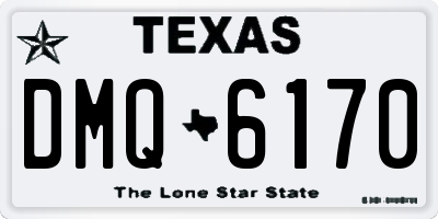 TX license plate DMQ6170