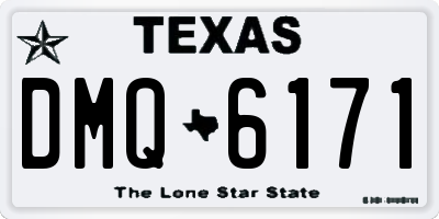TX license plate DMQ6171