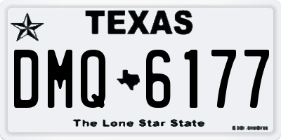 TX license plate DMQ6177