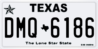 TX license plate DMQ6186