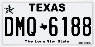 TX license plate DMQ6188
