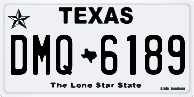 TX license plate DMQ6189