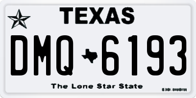 TX license plate DMQ6193