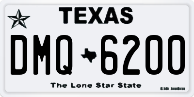 TX license plate DMQ6200