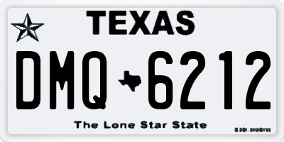 TX license plate DMQ6212
