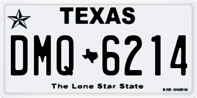 TX license plate DMQ6214