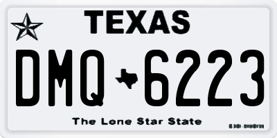 TX license plate DMQ6223