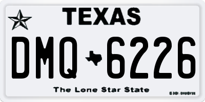 TX license plate DMQ6226