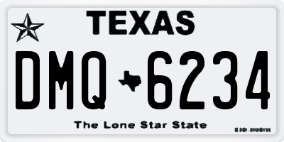 TX license plate DMQ6234