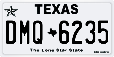 TX license plate DMQ6235