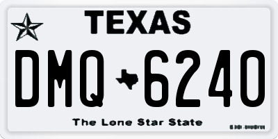TX license plate DMQ6240