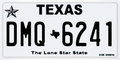 TX license plate DMQ6241