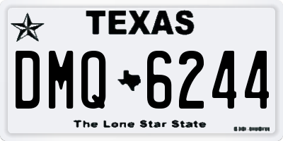TX license plate DMQ6244