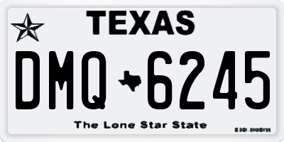 TX license plate DMQ6245