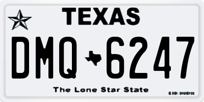 TX license plate DMQ6247