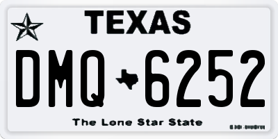 TX license plate DMQ6252