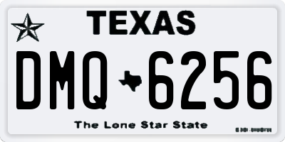 TX license plate DMQ6256