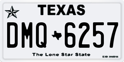 TX license plate DMQ6257
