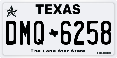 TX license plate DMQ6258