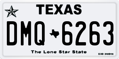 TX license plate DMQ6263