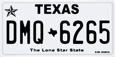 TX license plate DMQ6265
