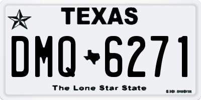 TX license plate DMQ6271