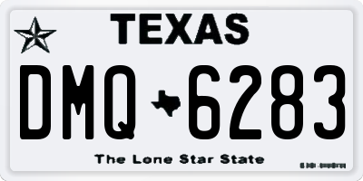 TX license plate DMQ6283