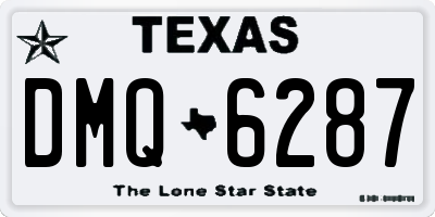 TX license plate DMQ6287