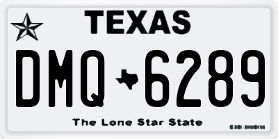 TX license plate DMQ6289