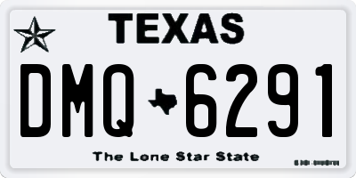 TX license plate DMQ6291
