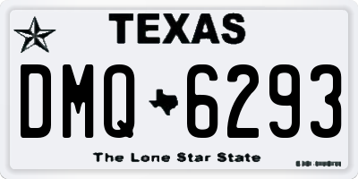 TX license plate DMQ6293
