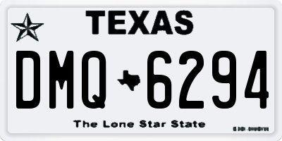 TX license plate DMQ6294