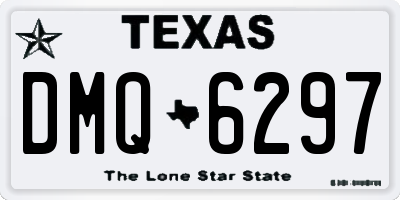 TX license plate DMQ6297