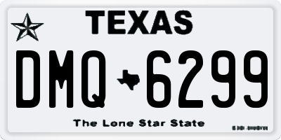 TX license plate DMQ6299