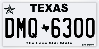 TX license plate DMQ6300