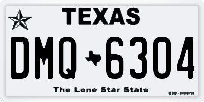 TX license plate DMQ6304