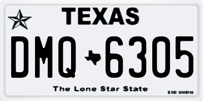 TX license plate DMQ6305
