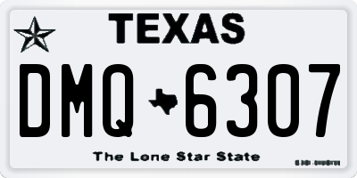 TX license plate DMQ6307