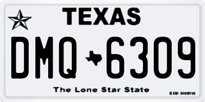 TX license plate DMQ6309